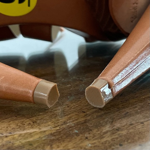 Velvet Angels Brown Leather Heels - Sz 39 or 9 - Picture 9 of 16